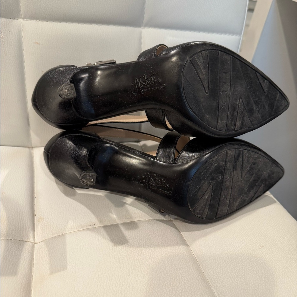 Life Stride Elegant Black Cross-Strap Heels - Picture 3 of 4